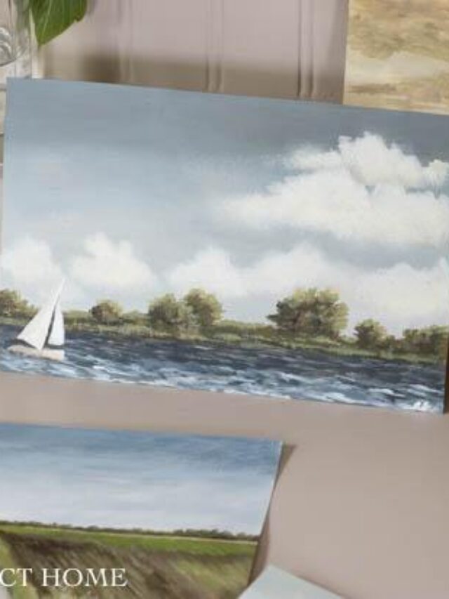 Sailboat summer print - downloadable painting