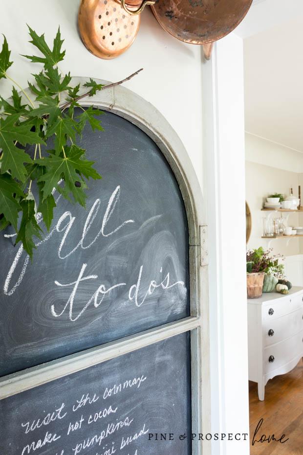 Our fall kitchen chalkboard!