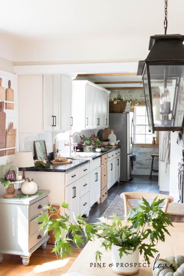 Come see our fall kitchen with hints of copper and eggplant!