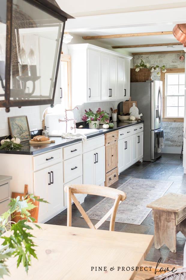 Decorating for fall in our cottage kitchen!