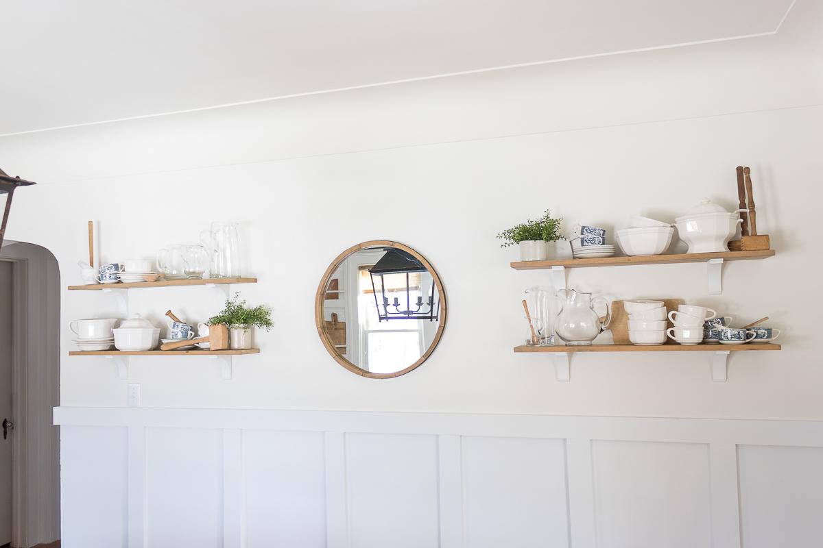 My Simple Shelf Styling Tips For Thrifted Treasures - Pine and