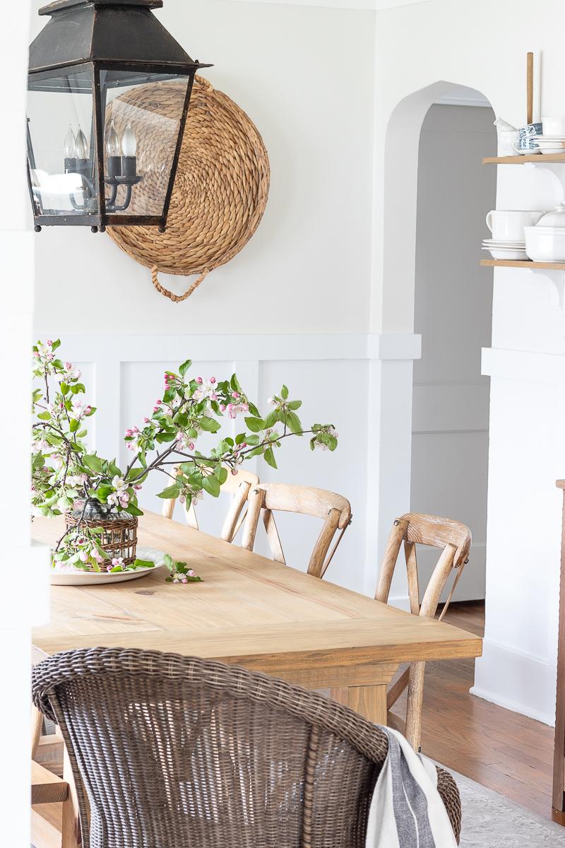Thrifty and Simple Spring Dining Room Ideas - Pine and Prospect Home