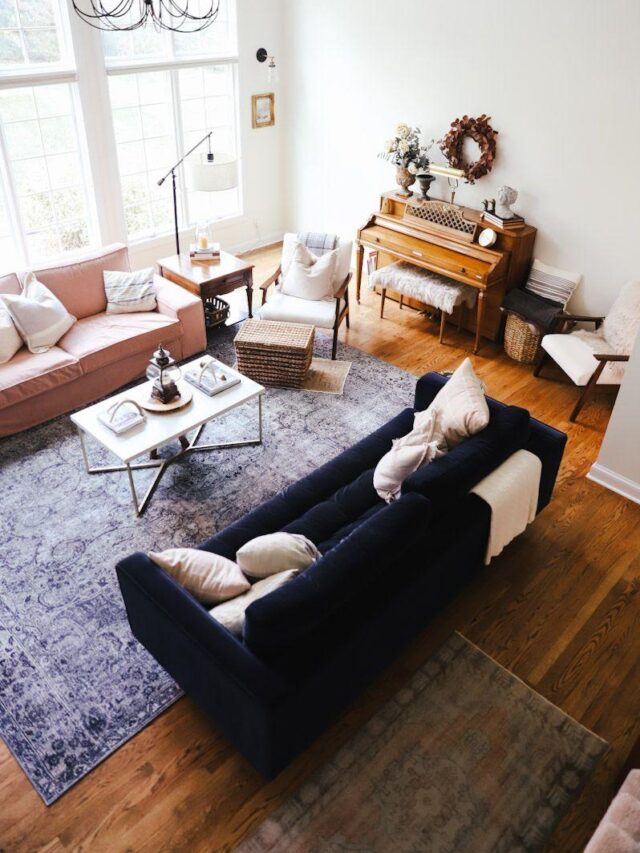 French Cottage living room space design inspiration