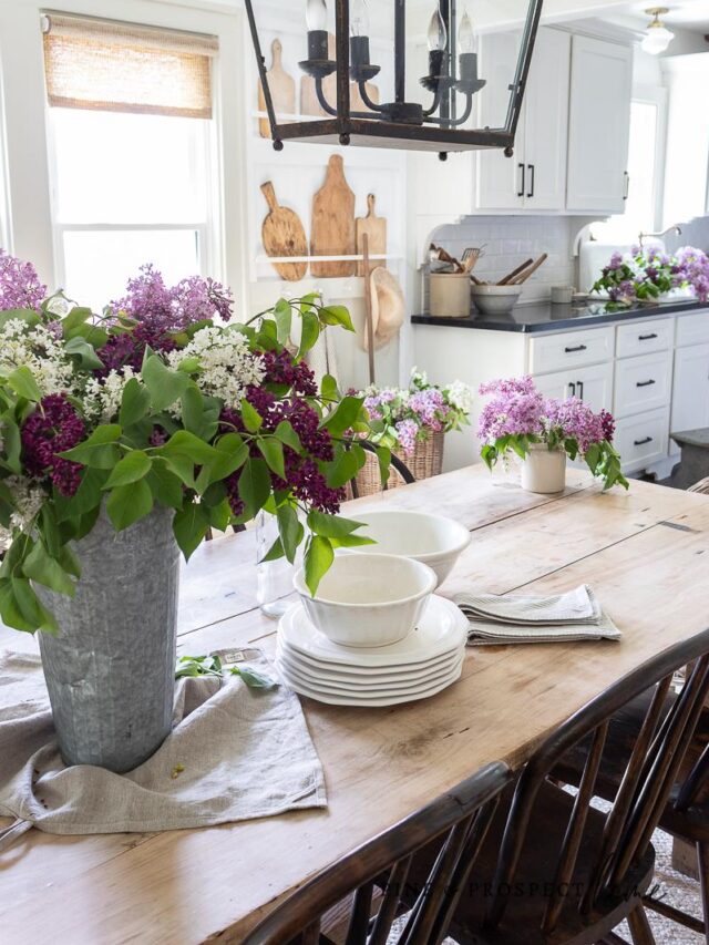 Dining Room decorated with vintage and thrifted finds