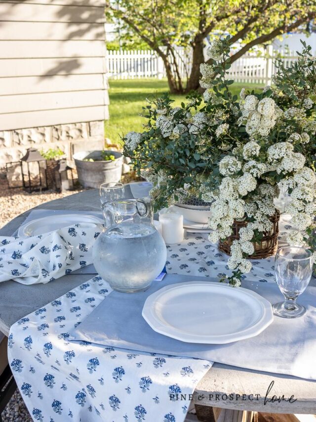 English cottage inspired outdoor home decor