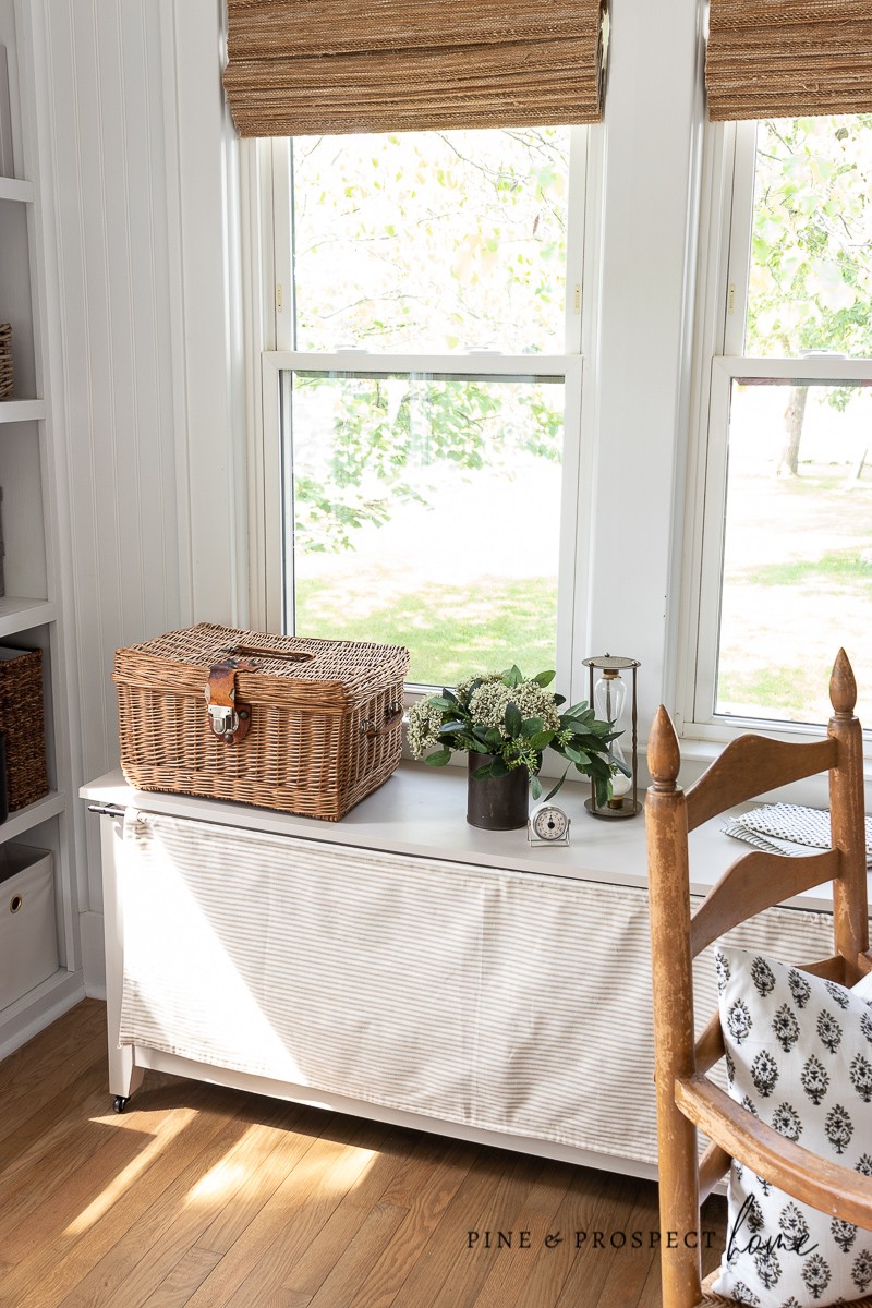 View of 7 Small Space Organization Ideas - Pine and Prospect Home
