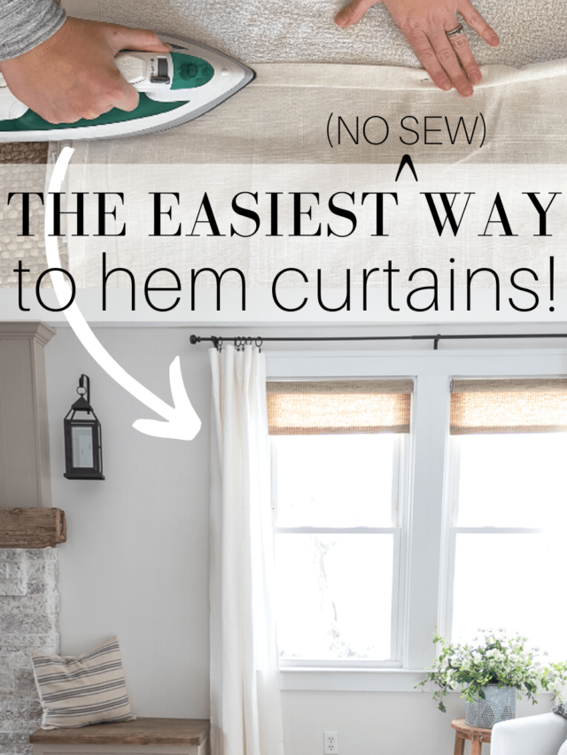 Easiest Way to Hem Curtains