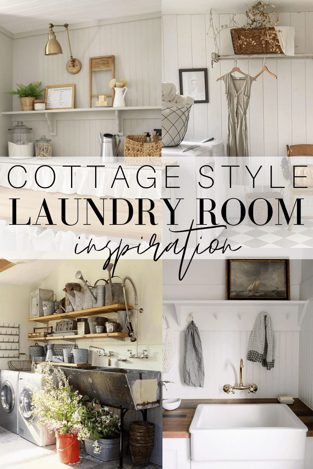 Cottage Style Laundry Room Inspiration - Pine and Prospect Home