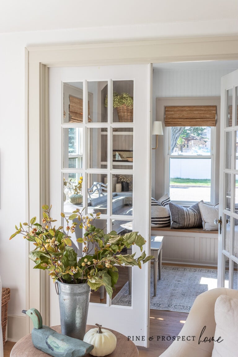 The Ultimate Cozy Cottage Sunroom Makeover - Pine and Prospect Home