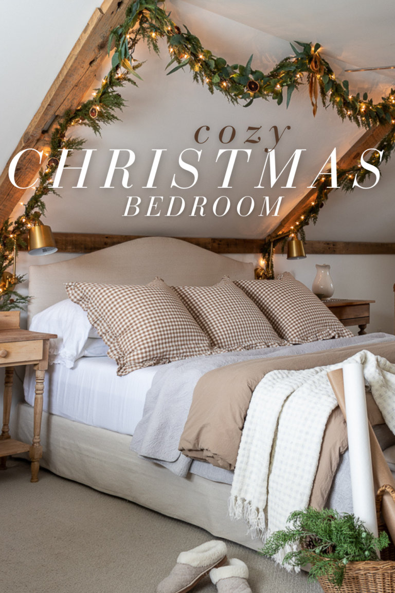 Cozy Christmas Bedroom - Pine and Prospect Home