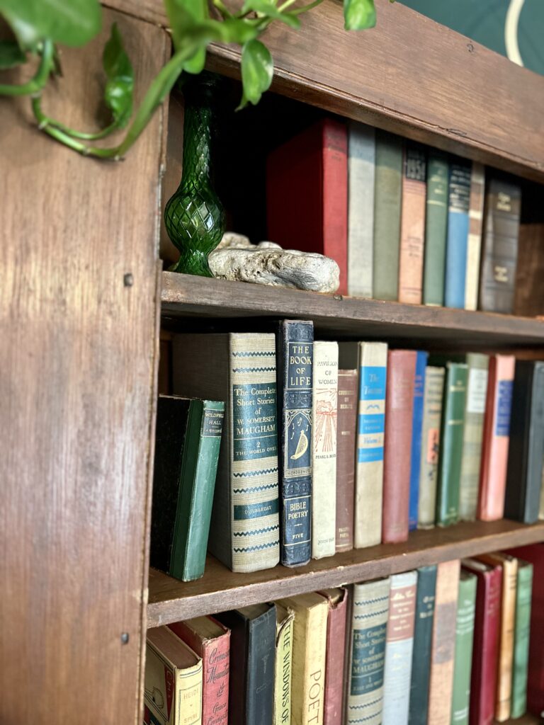 Dining Room Details Antique Books Dark Academia