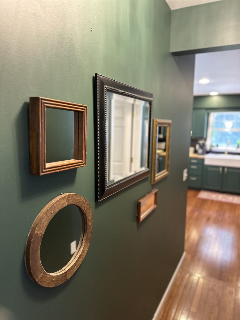 Mirror Gallery Wall Dark and Moody Home