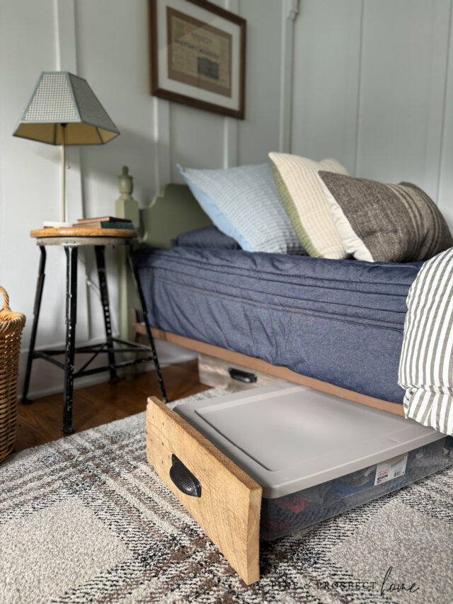 easy slide under bed storage drawers