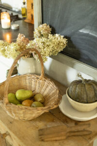 Fall basket decor