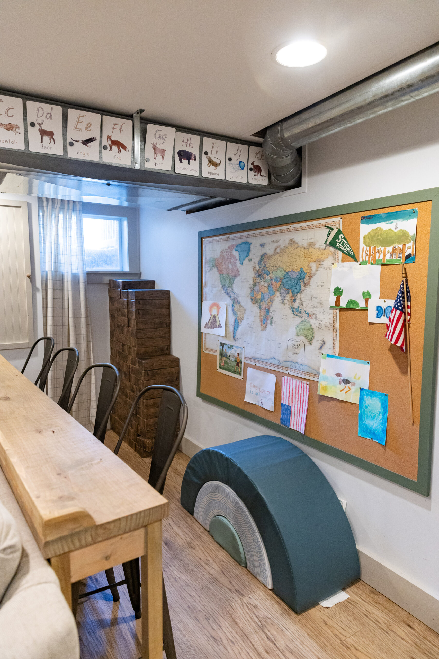 Basement bulletin board 