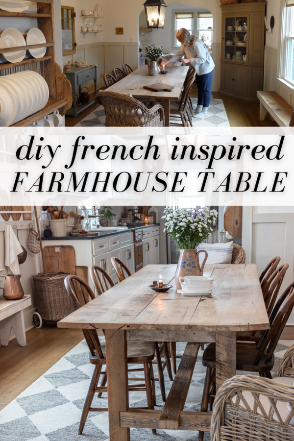 DIY Guide To Build Your Own French Inspired Farmhouse Dining Table ...