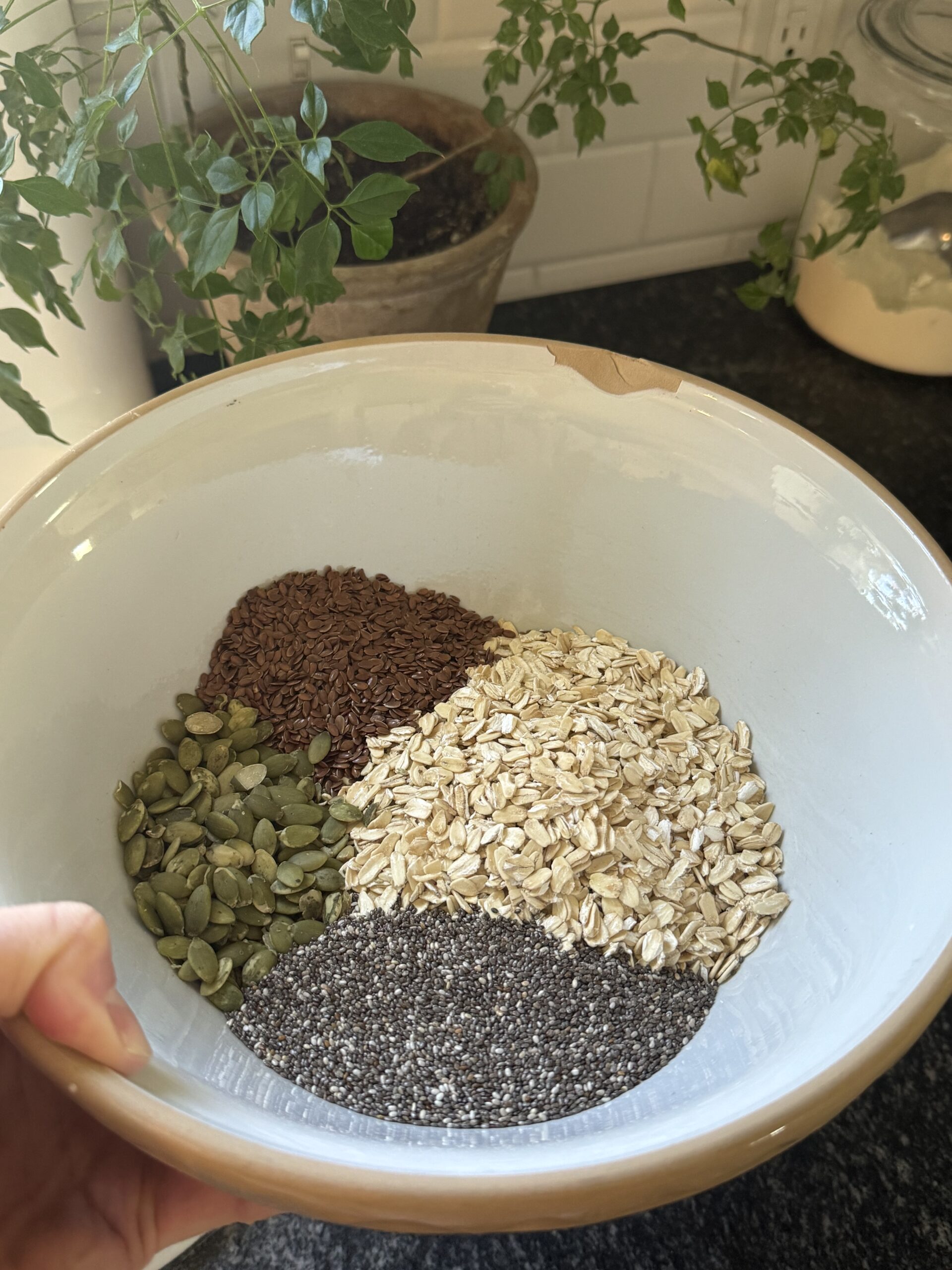 Healthy granola ingredients