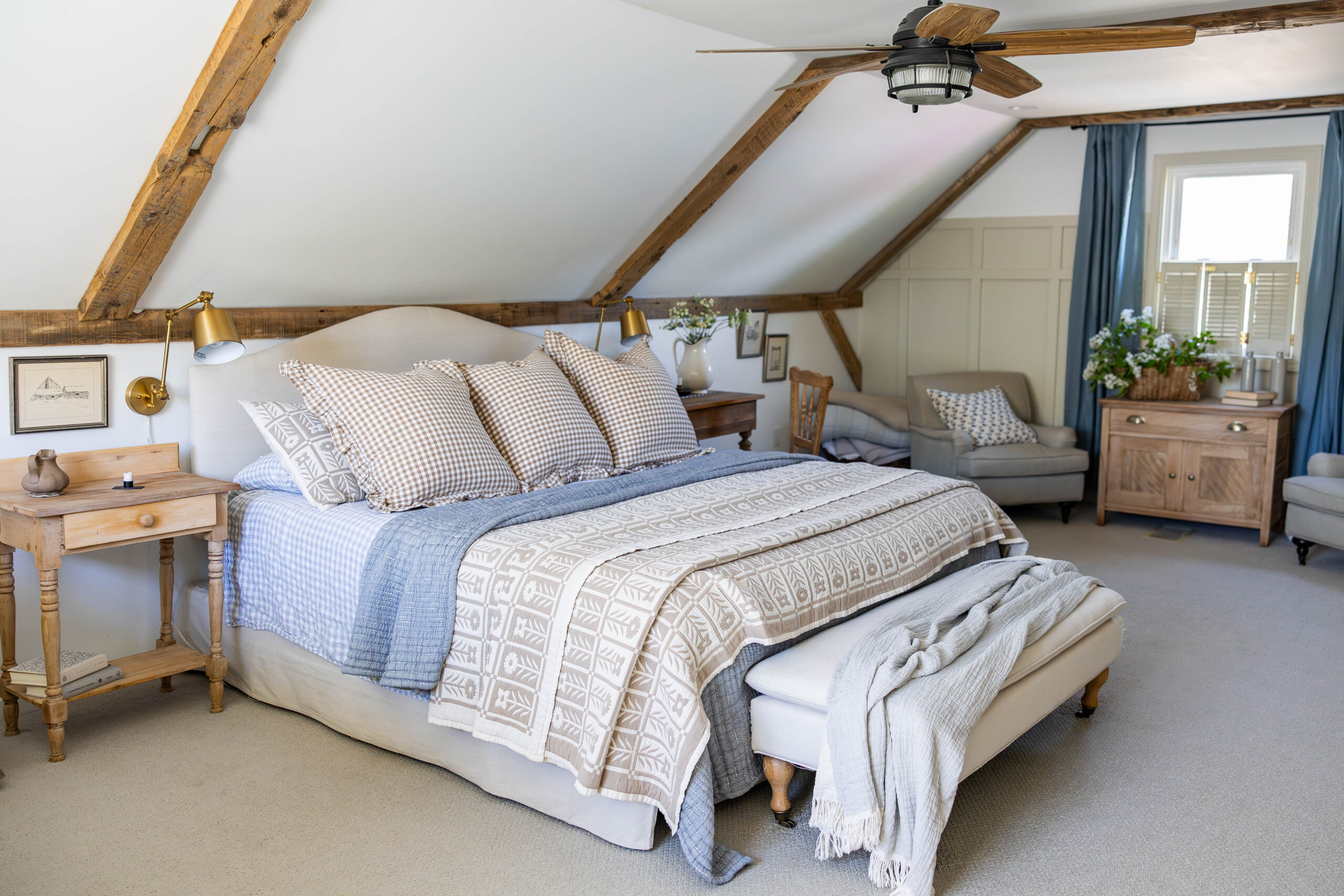 Cottage bedding refresh