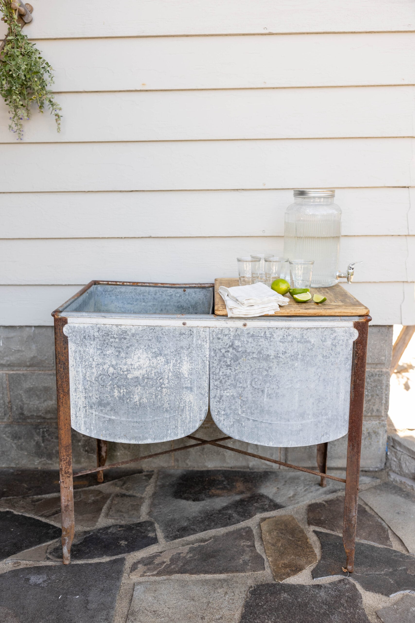 Vintage outdoor sink