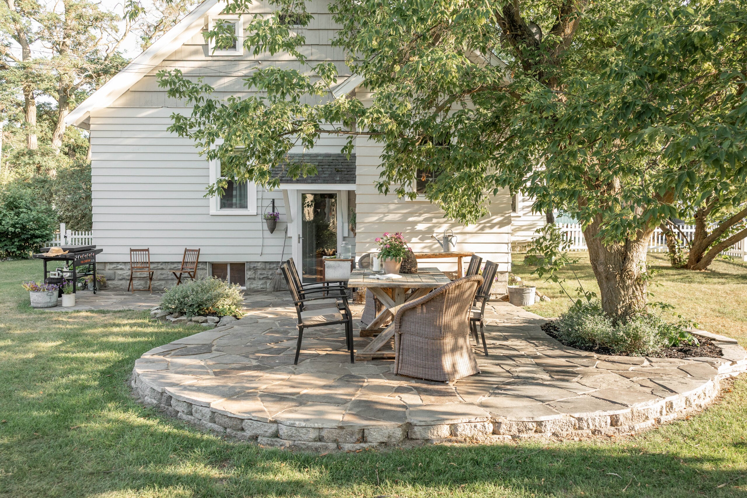 DIY flagstone patio