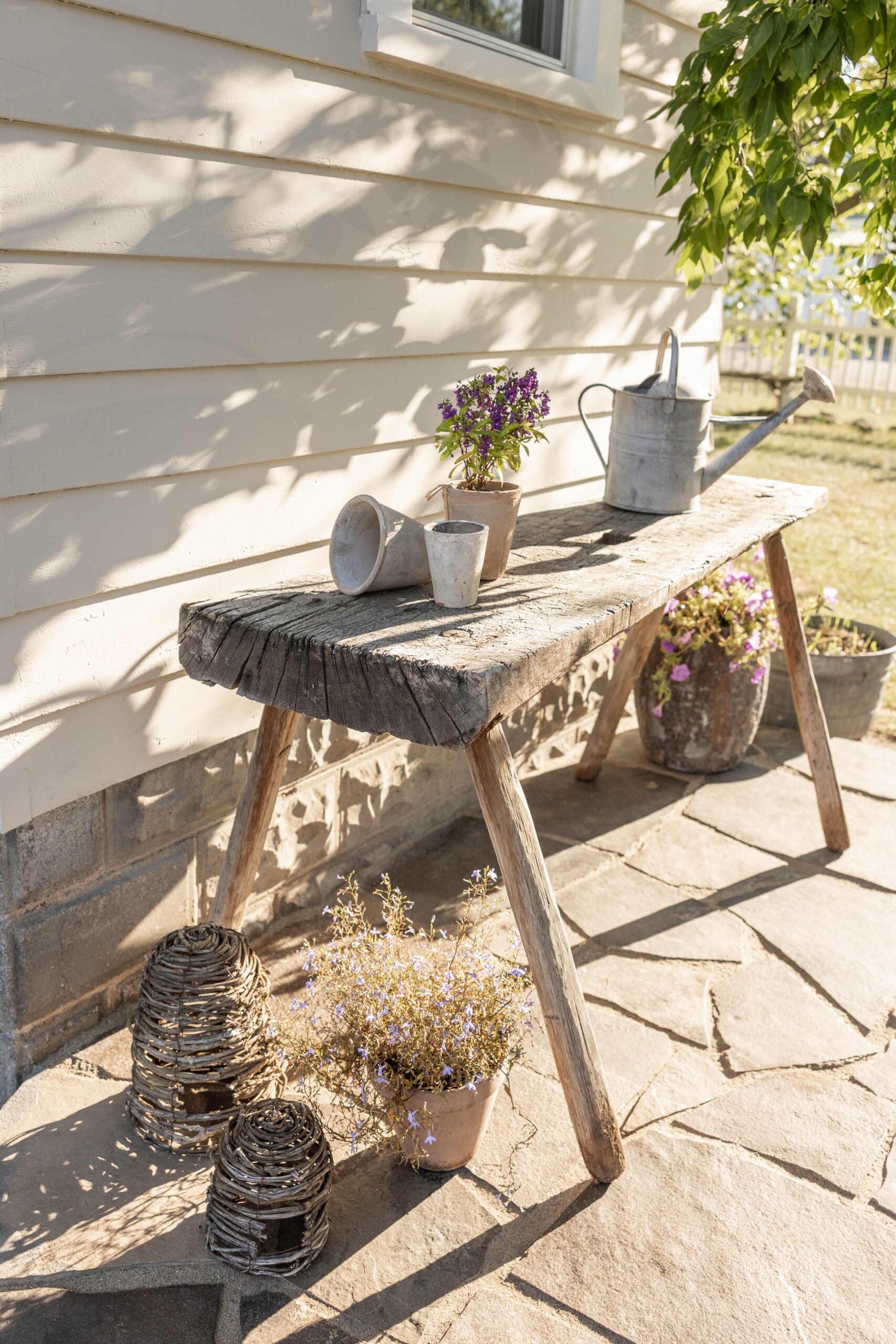 Repurposed outdoor furniture 