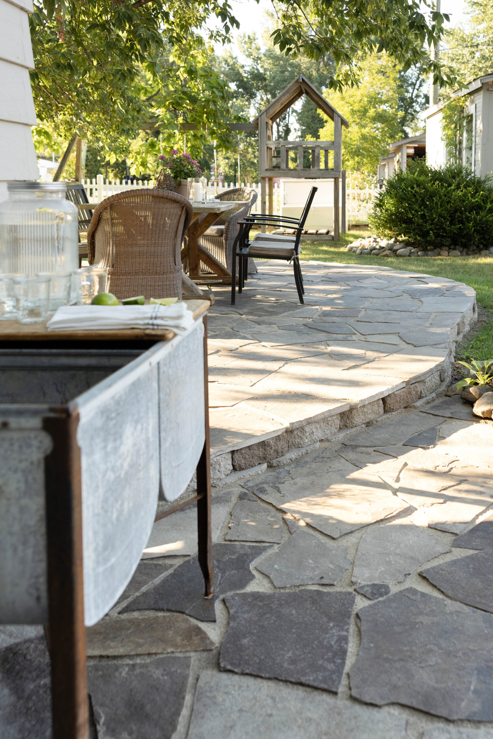 Flagstone patio