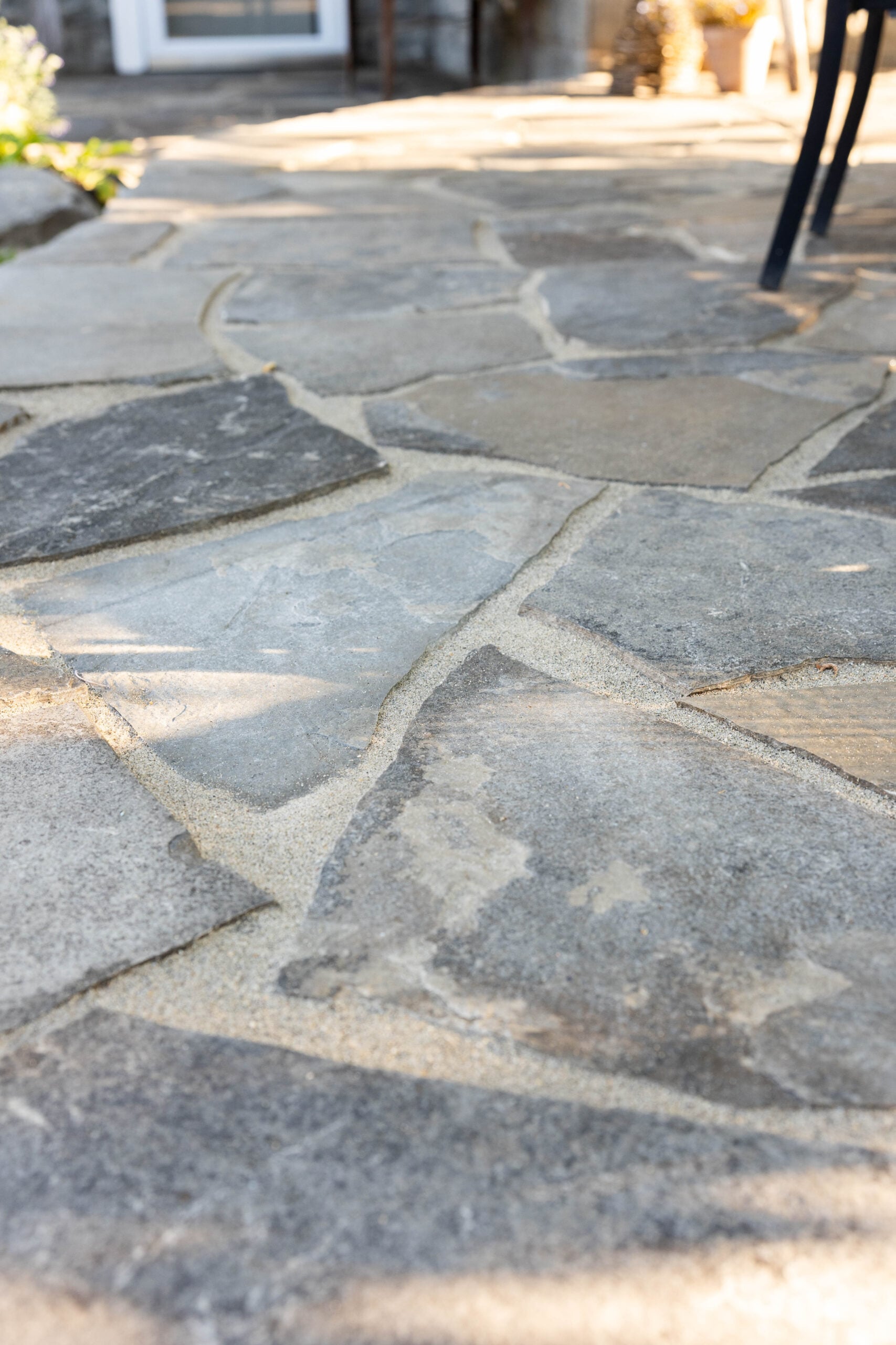Natural stone patio
