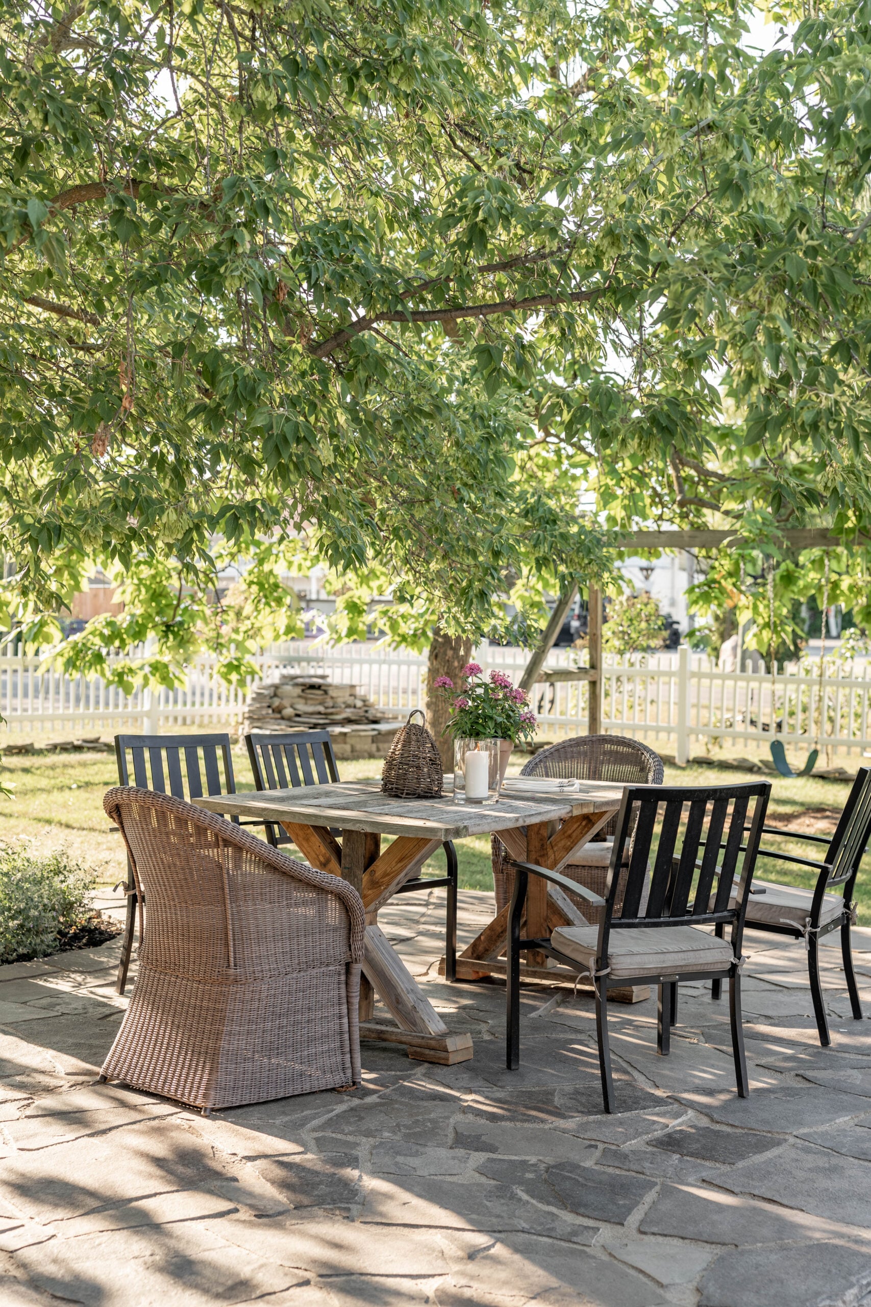 DIY flagstone patio 