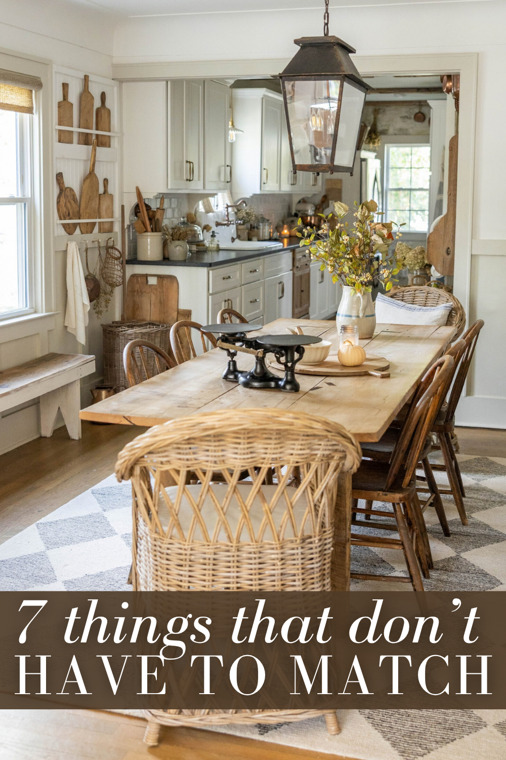 things that don't have to match when decorating