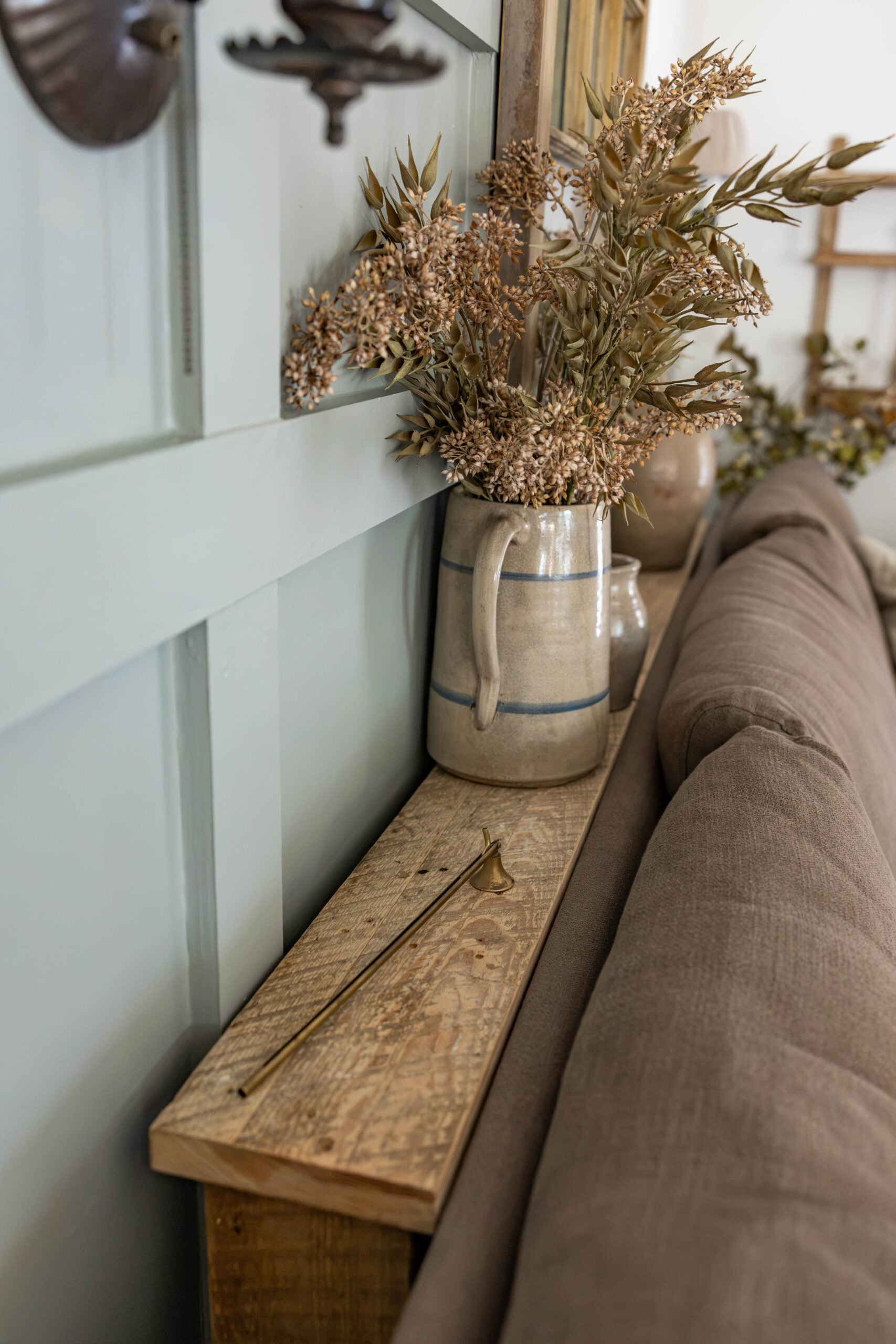 DIY fall barnwood table